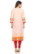 Peach Straight Kurta image number 4