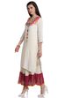 Ecru Rayon Straight Kurta image number 2