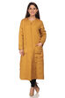 Black A Line Viscose Jacket image number 4
