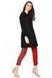 Rangriti Black Straight Viscose Kurta image number 2