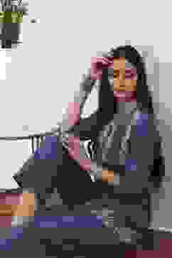 Blue Cotton Straight Tops image number 0