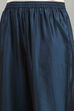 Blue Polyester Blend Printed Gathered Suit Set image number 2