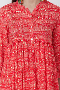Red Viscose Rayon Top image number 1