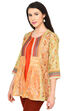 Orange Straight Polyester Indie Top image number 3