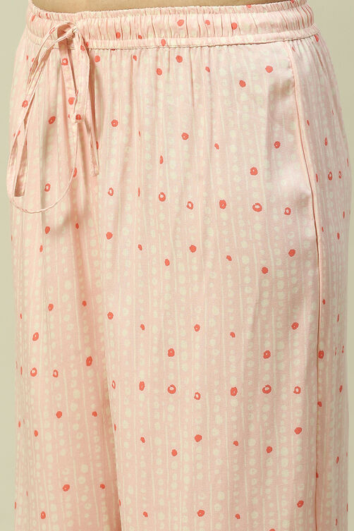 Ecru Viscose Woven Straight Kurta Suit Set image number 2