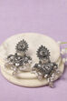 Grey Oxidised Alloy Earrings image number 0