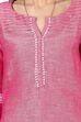 Pink Straight Poly Cotton Kurta image number 4