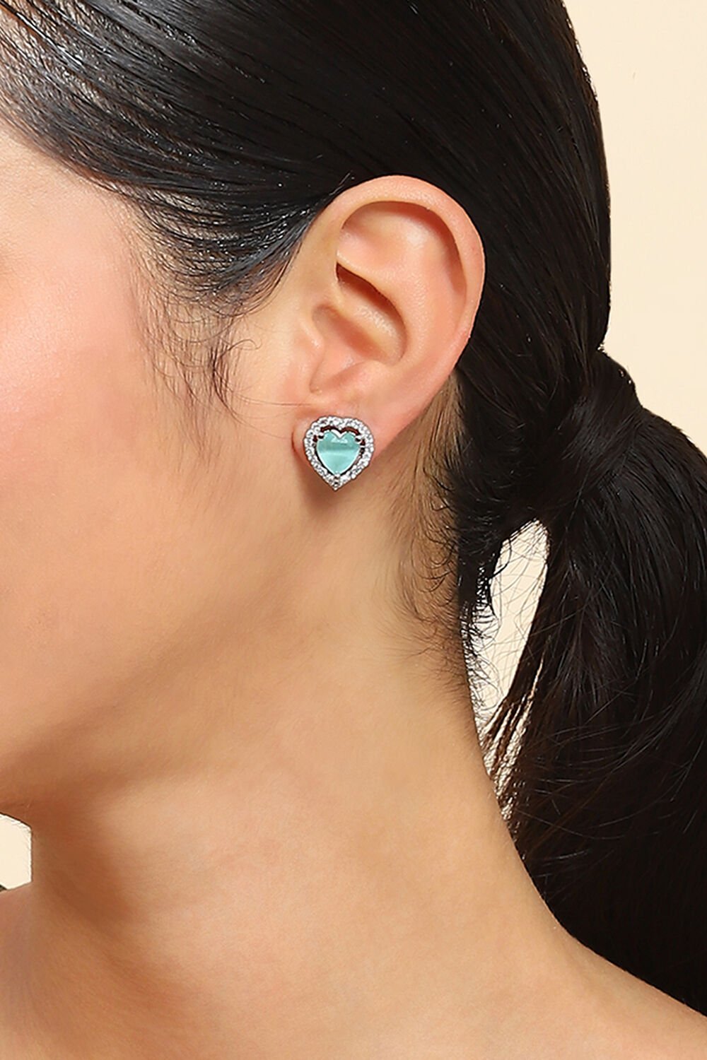 Mint Green Alloy Studs image number 1