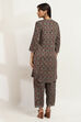 Navy Viscose Straight SET image number 4