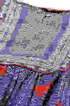 Indigo Blue LIVA Kalidar Printed Dress image number 1