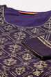 Blue Art Silk Kalidar Kurta Dress image number 1
