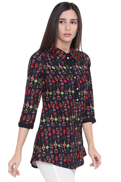 Black Rayon Indie Top image number 3