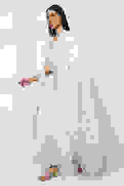 Off White Polyester Dupatta image number 2