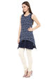 Indigo Straight Poly Chanderi Indie Top image number 3
