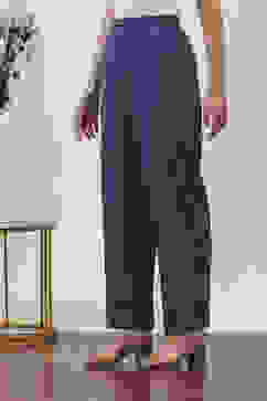 Blue Cotton Palazzos & Culottes image number 2