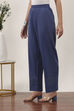 Blue Cotton Palazzos & Culottes image number 2