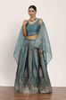 Pink Polyester Kalidar Lehenga Set image number 0