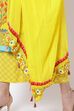 Yellow Art Silk Dupatta image number 2