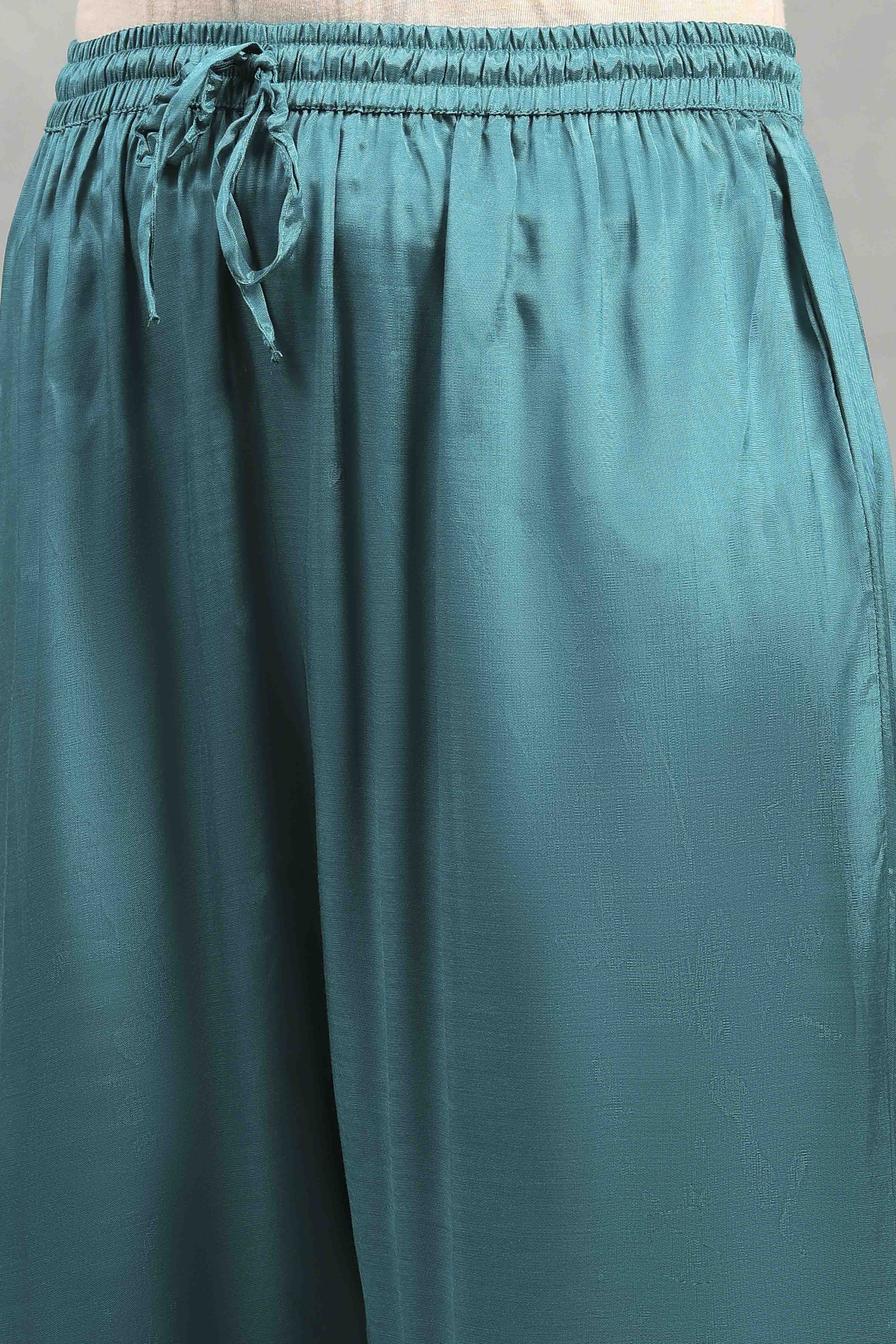 Red Viscose Rayon Printed Kalidar Suit Set image number 2