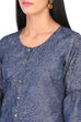 Indigo Straight Cotton Kurta image number 1