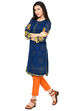 Indigo Straight Viscose Indie Top image number 2