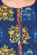 Indigo Straight Polyester Kurta image number 4
