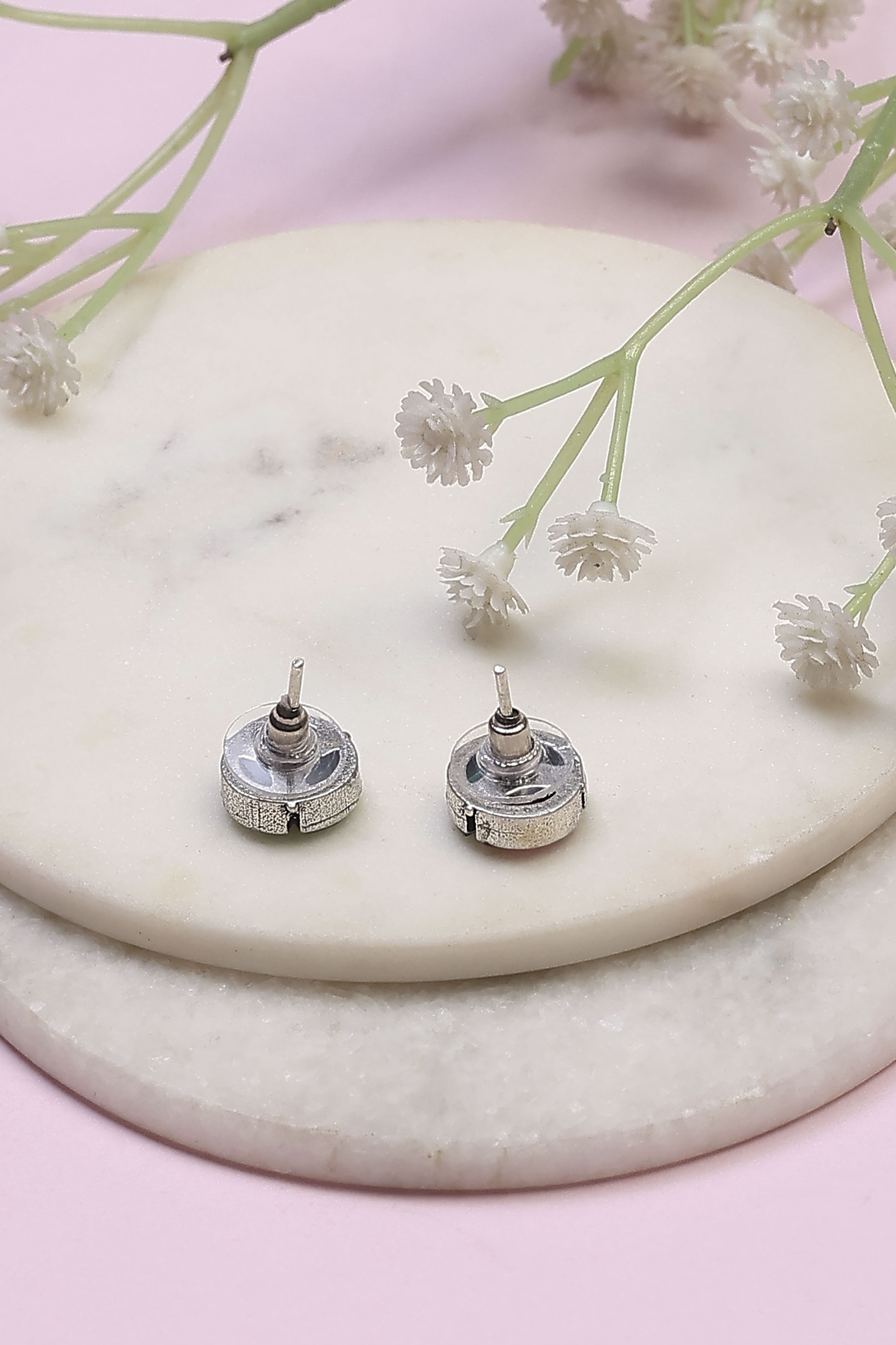 Green Pink Brass Studs image number 2