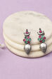 Antique Rose Oxidised Alloy Earrings image number 0