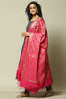 Blue Polyester Kalidar Yarndyed Kurta Legging Suit Set image number 4
