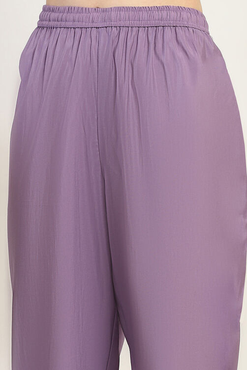 Pink Viscose Blend Straight Set image number 2
