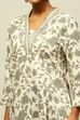 Black Rayon Printed Straight Top image number 1