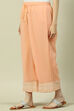 Peach Cotton Blend Palazzo image number 2