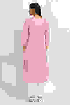 Peach-Colored Printed Straight Kurta image number 3