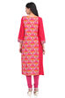 Off White Straight Viscose Kurta image number 5