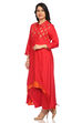 Pink Asymmetric Nylon Suit Set image number 3