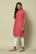 Mustard LIVA Straight Printed Kurta image number 5