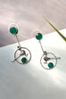 Light Green Metal Brass Earring image number 0