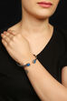 Blue Metal Brass Bracelet image number 0