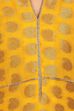 Yellow Cotton Straight Kurta image number 4