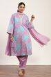 Pink Cotton Straight Suit Sets image number 0