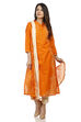 Orange Cotton Straight Kurta image number 4