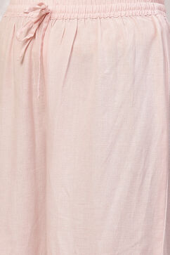 Pink LIVA Straight Suit Set image number 3