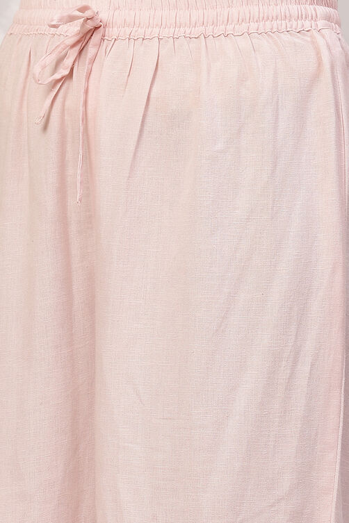 Pink LIVA Straight Suit Set image number 3