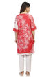 Pink Straight High Low Viscose Kurta image number 4