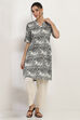 Black Viscose Rayon Straight Kurta image number 5