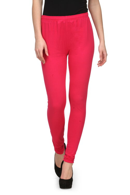 Fuschia Cotton Leggings image number 0