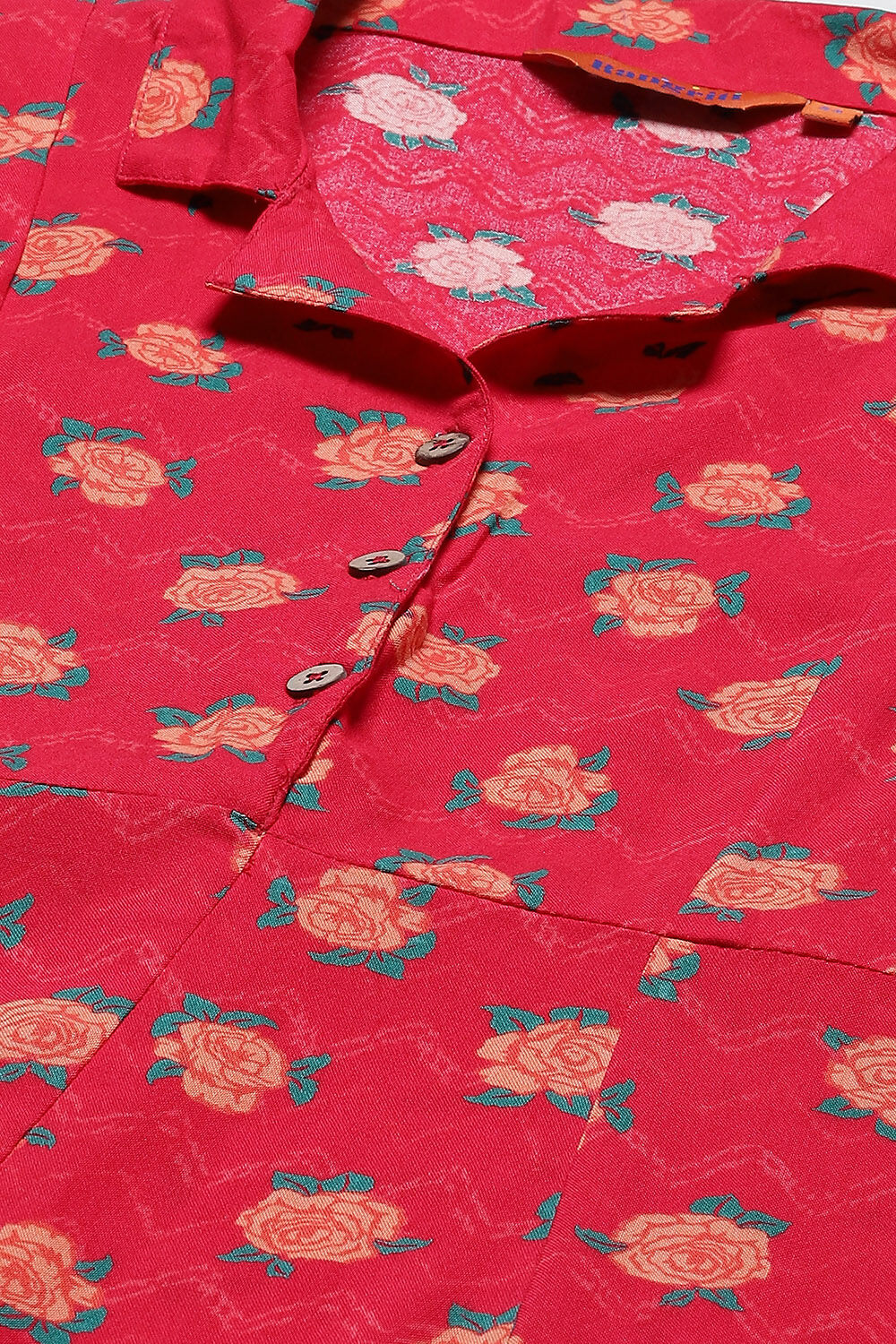 Green LIVA Kalidar Floral Dress image number 1