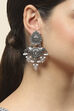 Grey Oxidised Alloy Earrings image number 1