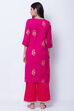Green Poly Cotton Straight Kurta image number 5