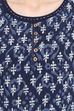 Indigo Straight Poly Chanderi Indie Top image number 1